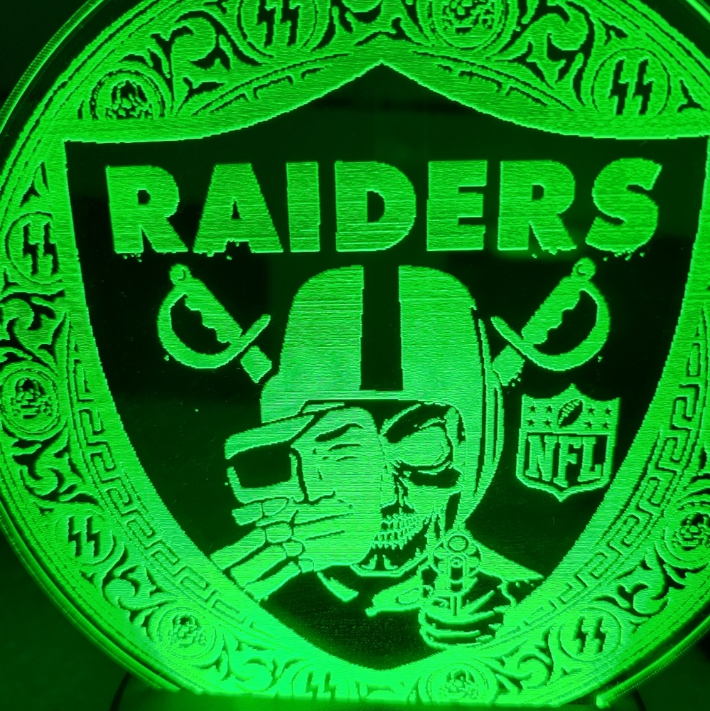 Raiders led desk lamp